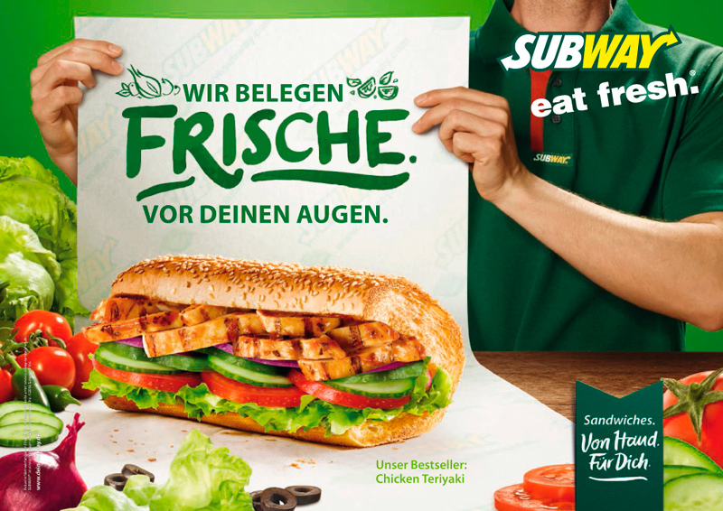 Subway Motiv Frische