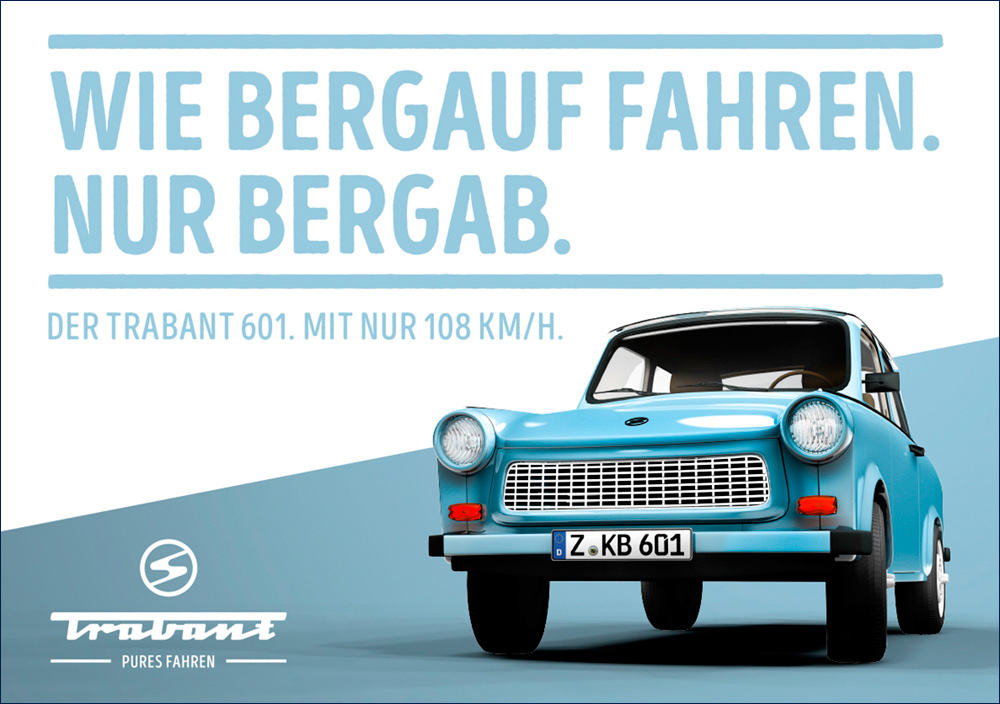 Plakatwerbung Trabant